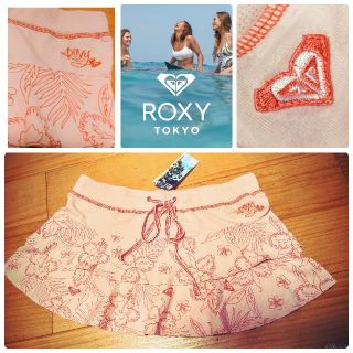 ロキシー(Roxy)の新品ロキシー★ポッチャリさんOK♪フレアミニスカート♪水着の上にいかがですか？L(水着)