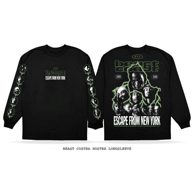 込み Beast Coast ロンTEE 黒L 新品未開封