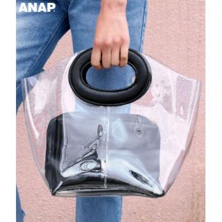 アナップ(ANAP)のANAP★ポーチ付きクリアバッグ(ハンドバッグ)