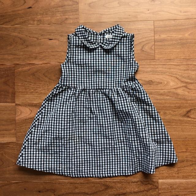 minimom ギンガムチェック ワンピース 6y  キッズ/ベビー/マタニティのキッズ服女の子用(90cm~)(ワンピース)の商品写真