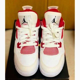 ナイキ(NIKE)の送料込⭕️美品レアサイズ23.5cm NIKE AIR JORDAN4 RED(スニーカー)