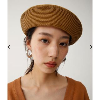 マウジー(moussy)のマウジー PAPER MATERIAL BERET(ハンチング/ベレー帽)