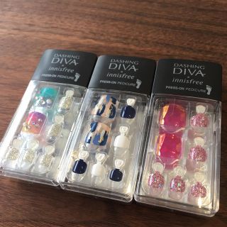 DASHING DIVA Magic Press フット用ネイルチップ3点セット