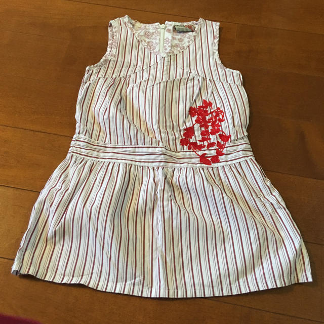 PETIT BATEAU(プチバトー)のdpam ワンピース 3ans 90 フランス子供服 キッズ/ベビー/マタニティのキッズ服女の子用(90cm~)(ワンピース)の商品写真