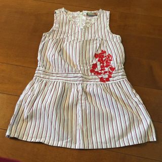 プチバトー(PETIT BATEAU)のdpam ワンピース 3ans 90 フランス子供服(ワンピース)