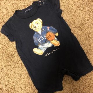 ラルフローレン(Ralph Lauren)の♡coco様専用♡RalphLaurn ポロベア、オレンジボーダー2点(カバーオール)