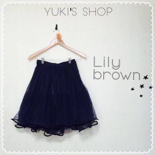 リリーブラウン(Lily Brown)の【whour4様専用】チュールスカート♡(ひざ丈スカート)