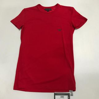 エンポリオアルマーニ(Emporio Armani)の未使用品 アルマーニ メンズTシャツ サイズS レッド(Tシャツ/カットソー(半袖/袖なし))