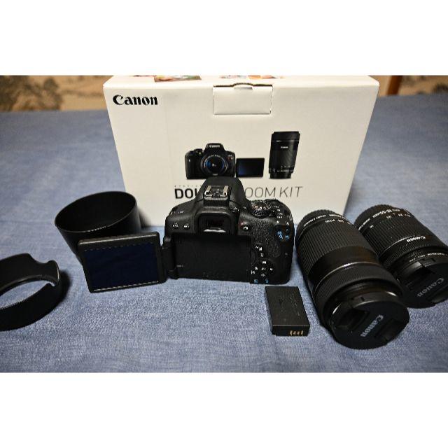Canon(キヤノン)のCanon EOS Kiss X8i DOUBLE ZOOM KIT スマホ/家電/カメラのカメラ(デジタル一眼)の商品写真