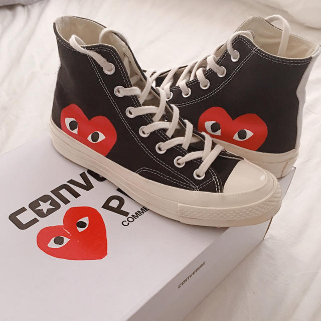 COMME des GARCONS(コムデギャルソン)の【7/11お値下げ】PLAY COMME desGARCONS×CONVERSE メンズの靴/シューズ(スニーカー)の商品写真