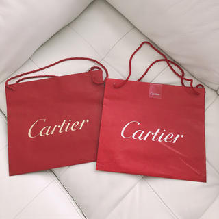 カルティエ(Cartier)の【美品】カルティエ ショップバッグ 2枚セット(ショップ袋)