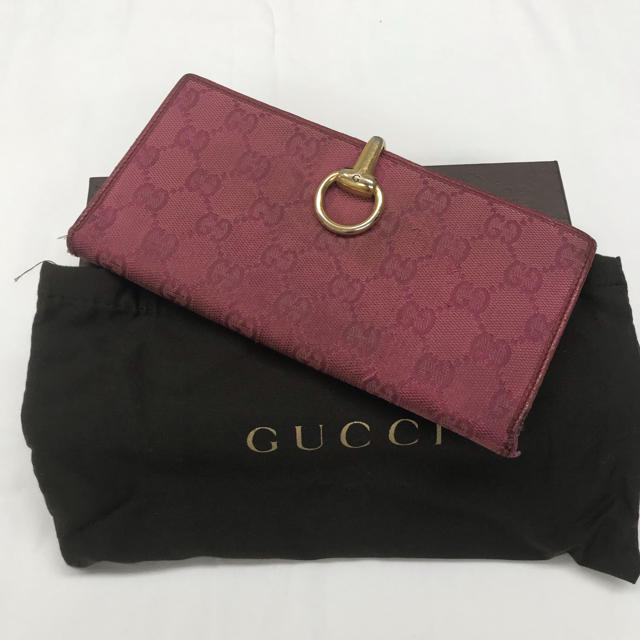 Gucci - ❤️正規品❤️  グッチ Wホック 長財布 ピンク GUCCI 箱付き 財布の通販 by きゅうきゅうショップ｜グッチならラクマ