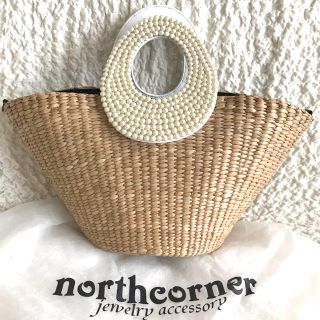 ノースコーナー(northcorner)のNorthCorner ♡ ノースコーナー パール カゴバッグ(かごバッグ/ストローバッグ)