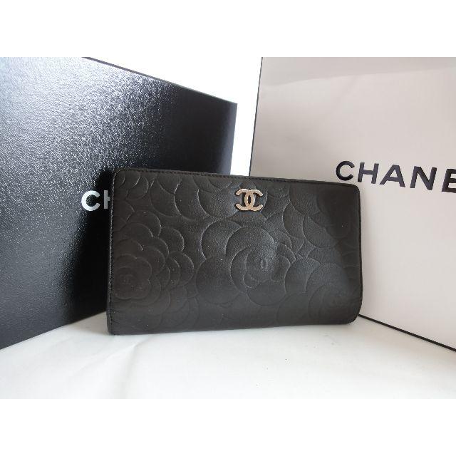 CHANEL - 良品★シャネル CHANEL カメリア【二つ折り財布】長財布★F07の通販 by こるく's shop｜シャネルならラクマ