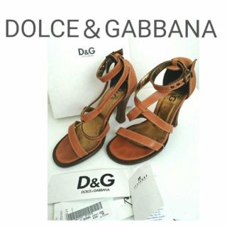 ドルチェアンドガッバーナ(DOLCE&GABBANA)のレザーサンダル(サンダル)