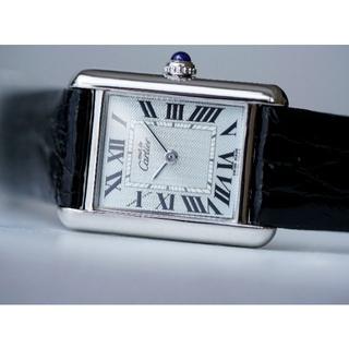 カルティエ 黒 腕時計(レディース)（ブルー・ネイビー/青色系）の通販 