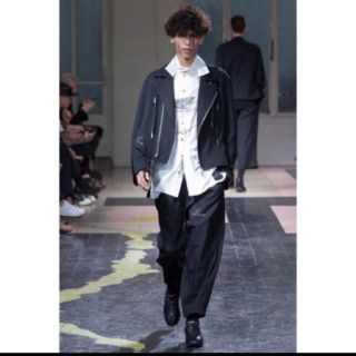 ヨウジヤマモト(Yohji Yamamoto)のyohjiyamamoto 16ss ロゴデッサンパンツ 朝倉優佳(サルエルパンツ)