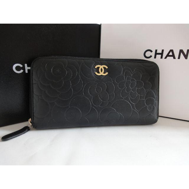 CHANEL - 美品★シャネル CHANEL カメリア【ラウンドファスナー】長財布★G13の通販 by こるく's shop｜シャネルならラクマ