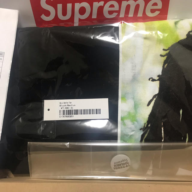 supreme Buju Banton Tee Black サイズMメンズ