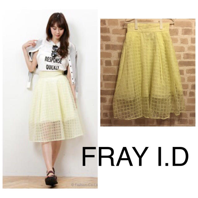 FRAY I.D(フレイアイディー)のFRAY I.D オーガンジースカート レディースのスカート(ひざ丈スカート)の商品写真