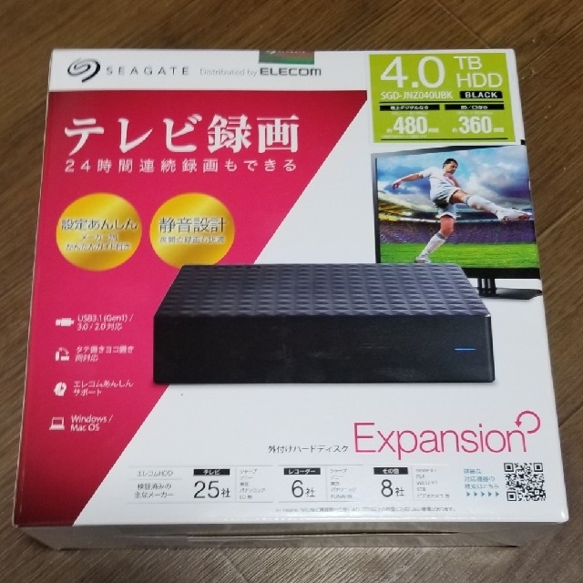 新品未開封 SEAGATE 外付けHDD 4TB SGD-JNZ040UBK propar.com.ar