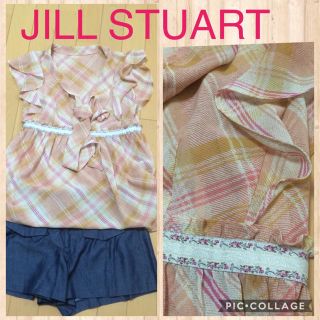 ジルスチュアート(JILLSTUART)の美品✨チェックブラウス(シャツ/ブラウス(半袖/袖なし))