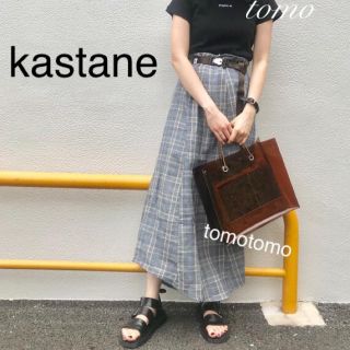 カスタネ(Kastane)の新品❁﻿カスタネ アシメチェックスカート(ロングスカート)