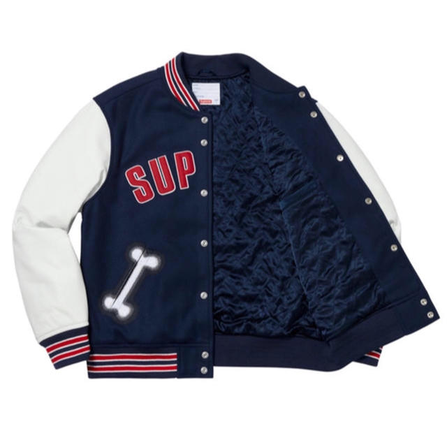 Supreme Bone Varsity Jacket