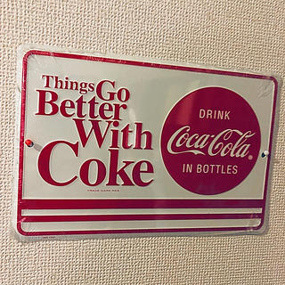 コカコーラ(コカ・コーラ)のCoca Cola  コカコーラ プレート 看板(インテリア雑貨)