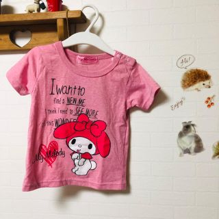 マイメロディ(マイメロディ)の専用！マイメロディTシャツ♡90サイズ(Tシャツ/カットソー)