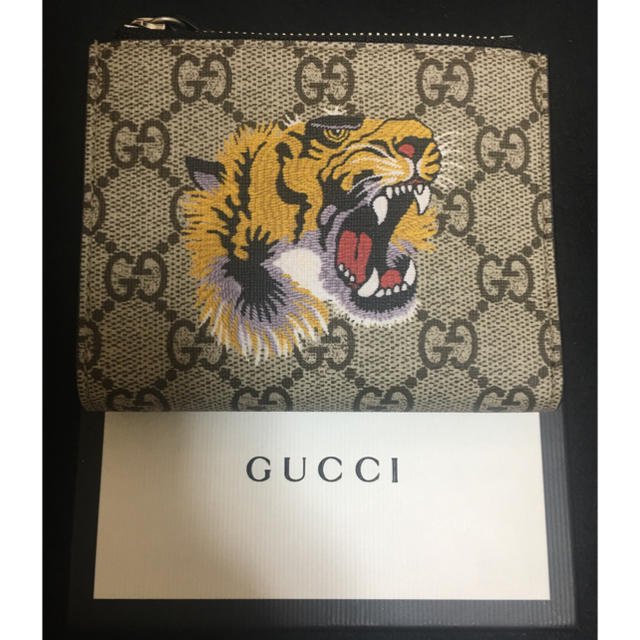 Gucci - 2019年新作 GUCCI グッチ GGスプリーム 二つ折り財布 小銭入れありの通販 by いいね登録イラネーヨ、ちゃんと買え！｜グッチならラクマ