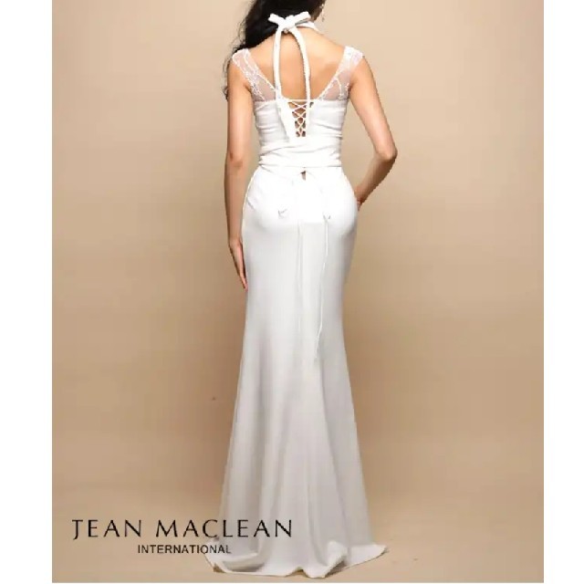 AngelR(エンジェルアール)のジャンマクレーン イルマ ネッククロス ロングドレス 白 レディースのフォーマル/ドレス(ロングドレス)の商品写真
