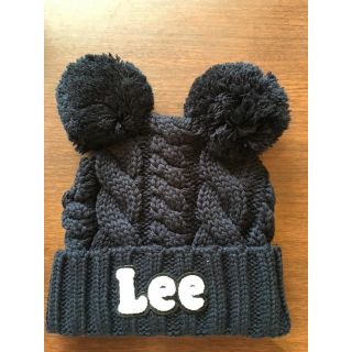 リー(Lee)のLee×StompStamp 耳付きケーブルニット帽 48m お子様用 CAP(帽子)