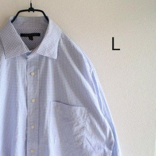 トミーヒルフィガー(TOMMY HILFIGER)のUS トミーヒルフィガー Lightblue チェック ドレス シャツ(シャツ)