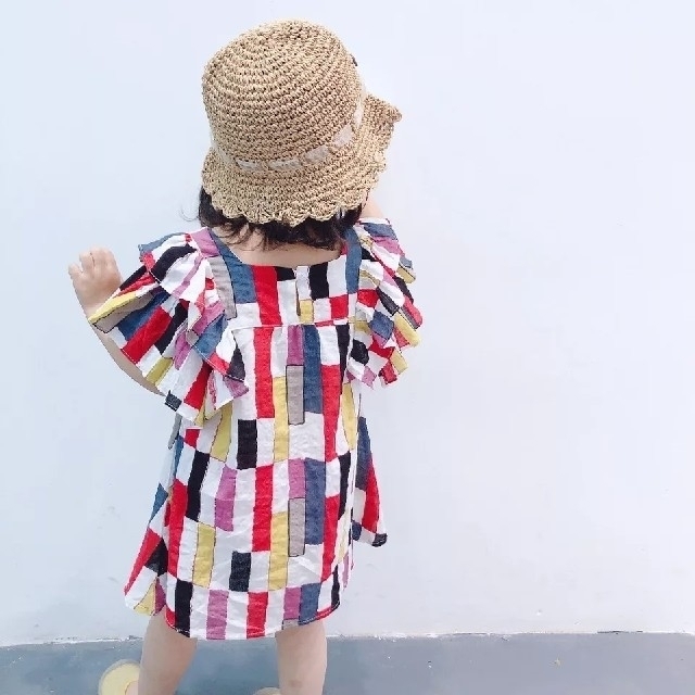 こどもビームス(コドモビームス)のカラフル⋈ワンピース キッズ/ベビー/マタニティのキッズ服女の子用(90cm~)(ワンピース)の商品写真