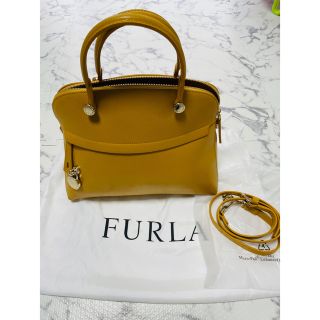 フルラ FURLA パイパー M マスタードイエロー ハンドバッグ ショルダー