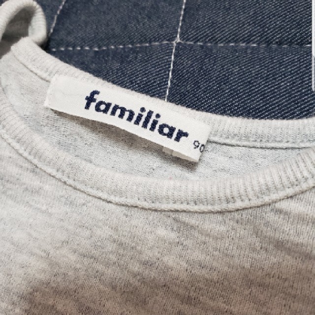 familiar(ファミリア)のfamiliar 90 半袖Tシャツ グレー キッズ/ベビー/マタニティのキッズ服女の子用(90cm~)(Tシャツ/カットソー)の商品写真