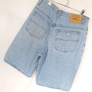 ゲス(GUESS)の90s★GUESS ワイド デニム ハーフパンツ(ショートパンツ)