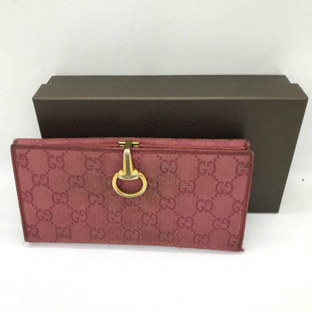 Gucci - ⭐︎限定セール⭐︎ グッチ Wホック 長財布 ピンク GUCCI 箱付き 財布の通販 by mint｜グッチならラクマ