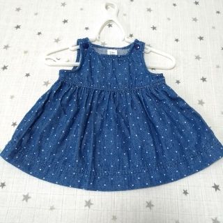 ベビーギャップ(babyGAP)のbabyGAPデニムワンピース50cm(ワンピース)