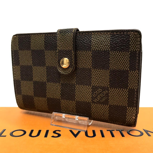 LOUIS VUITTON - ルイヴィトン ダミエ 折り財布 がま口 金具 ヴィエノワ 使いやすい かわいい の通販 by はな｜ルイヴィトンならラクマ