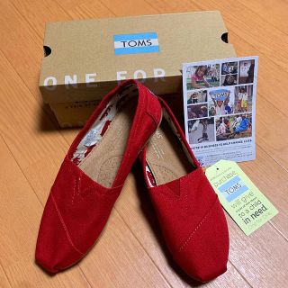 トムズ(TOMS)の試着のみ【TOMSトムス】 WOMEN'Sキャンバススリッポンシューズ☆23.5(スリッポン/モカシン)