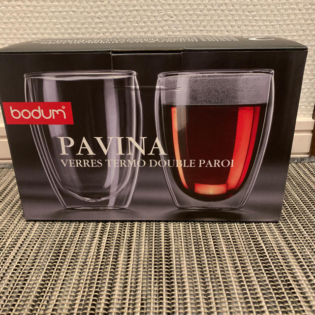 bodum(ボダム)の新品 BODUM PAVINA 350ml グラス 2個セット インテリア/住まい/日用品のキッチン/食器(グラス/カップ)の商品写真