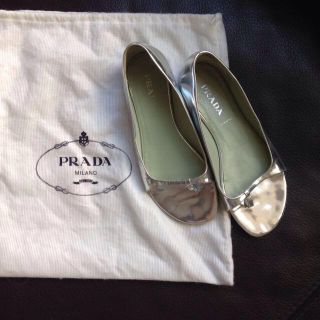 プラダ(PRADA)のPRADA❤️シルバーサンダル(サンダル)