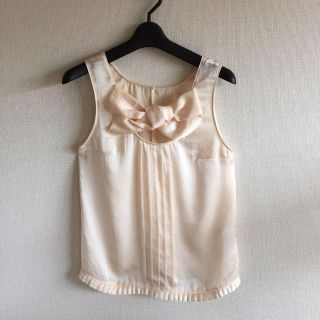 ジルスチュアート(JILLSTUART)のジル♡バニラ色のリボンタンクトップ(タンクトップ)