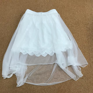 LIZ LISA   スカート フリル 白 最終値下げ中✨(ミニスカート)
