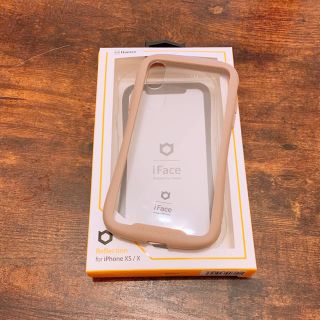 アイフォーン(iPhone)のifaceクリアケース ベージュ iPhone X/XS(iPhoneケース)