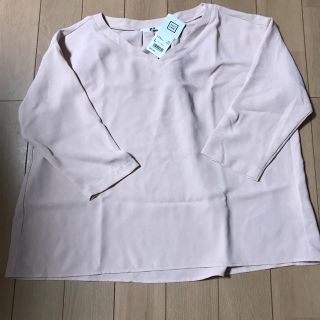 ユニクロ(UNIQLO)のUNIQLO 新品 Lサイズ ドレープブラウス(シャツ/ブラウス(長袖/七分))