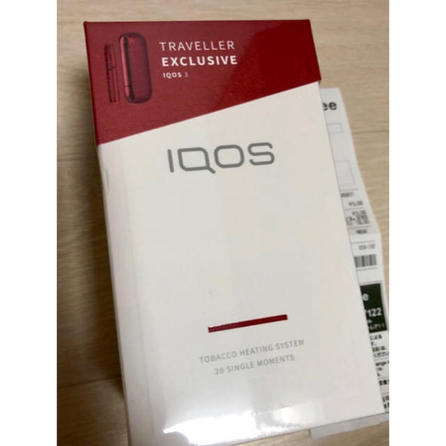 タバコグッズ新品未開封 IQOS3 レッド 免税店限定 国内品 レシート付 保証対象