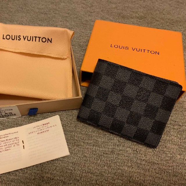 LOUIS VUITTON - 正規品 ルイヴィトン ダミエ 2つ折財布の通販 by えりな中古専門店's shop｜ルイヴィトンならラクマ